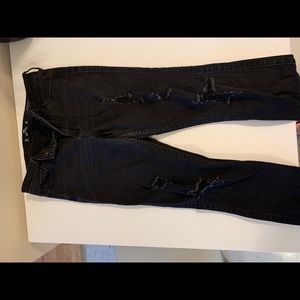 Black Hollister Ripped Jeans